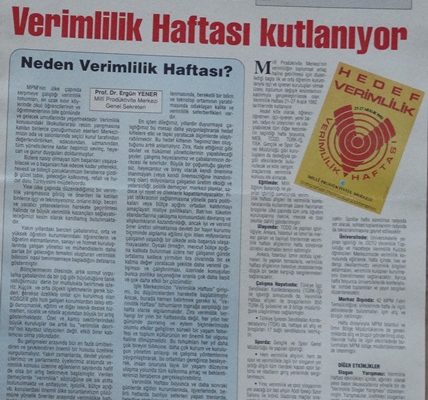KALKINMADA ANAHTAR VERİMLİLİK ARALIK 1992