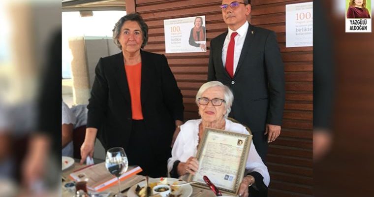 Nermin Abadan Unat’a, 100. yıl doğum günü armağanı 80 yıllık bir belge oldu