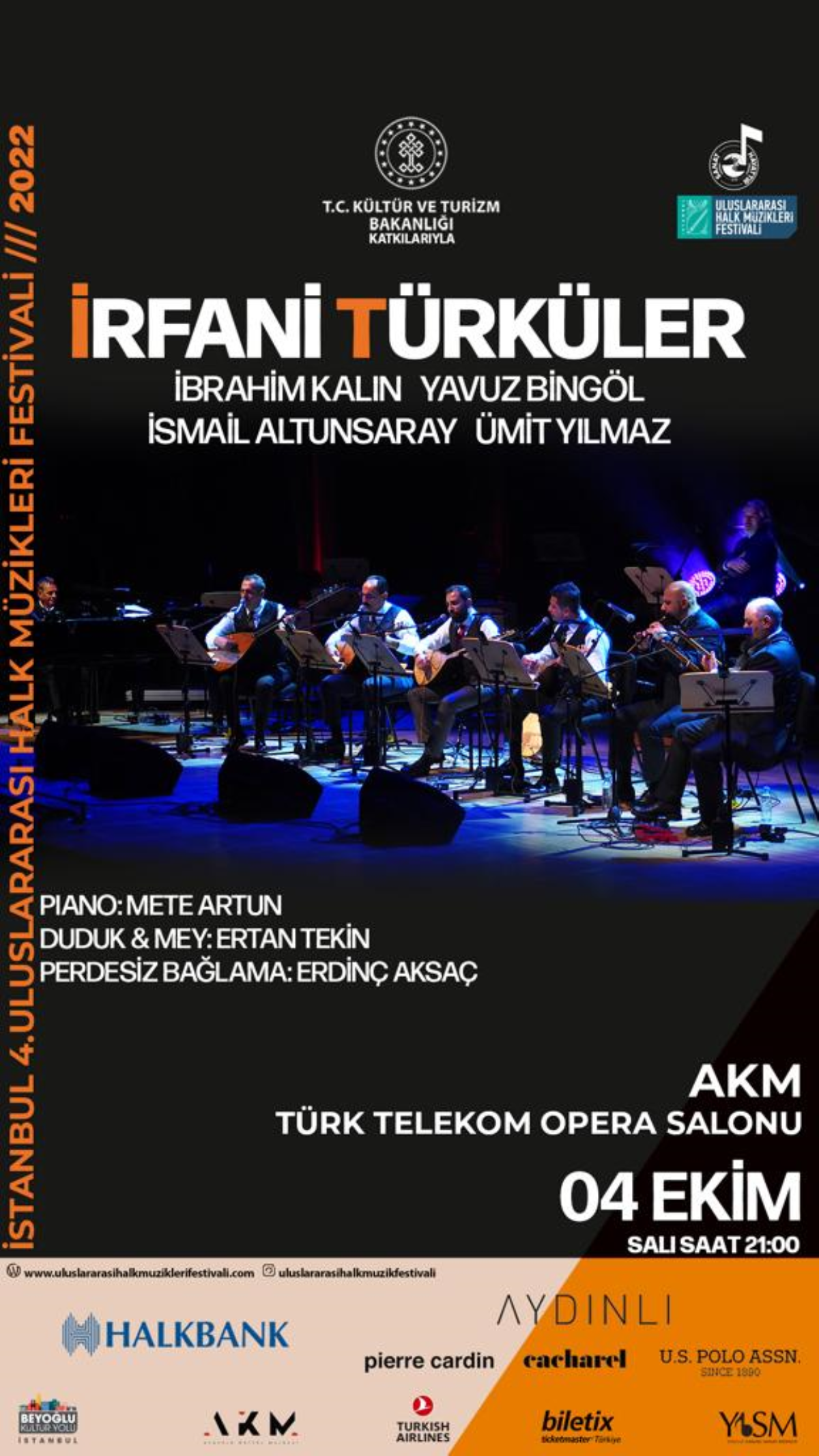 İstanbul 4. Uluslararası Halk Müzikleri Festivali başlıyor