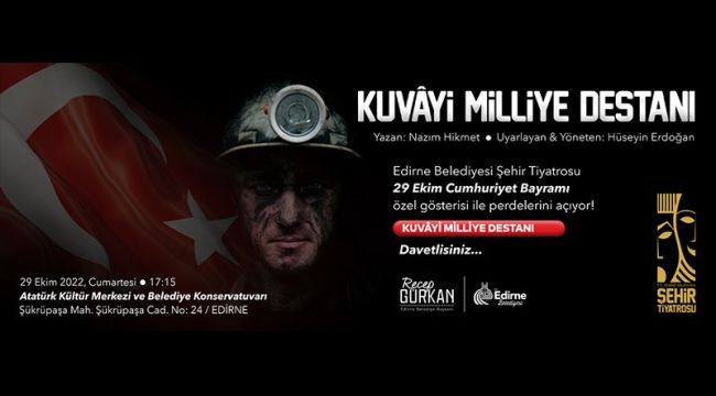 Edirne Şehir Tiyatrosu Perdelerini 29 Ekim’de Açıyor