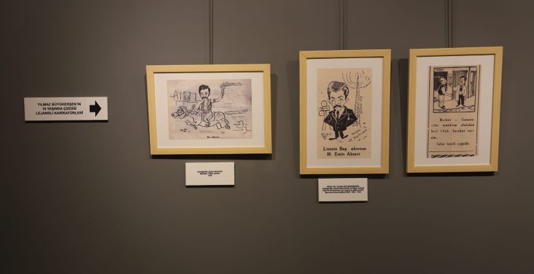 ‘Karikatürlerle Yılmaz Büyükerşen’ sergisi açıldı